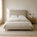 Olivia Scalloped Ottoman Bed